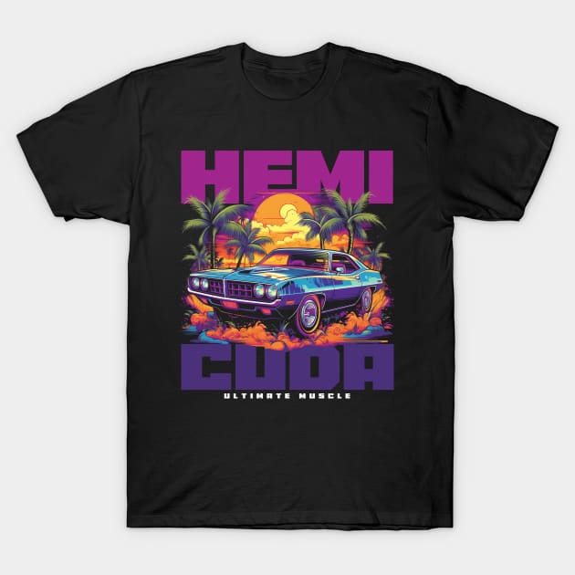 Hemi Cuda T-Shirt by Quotee